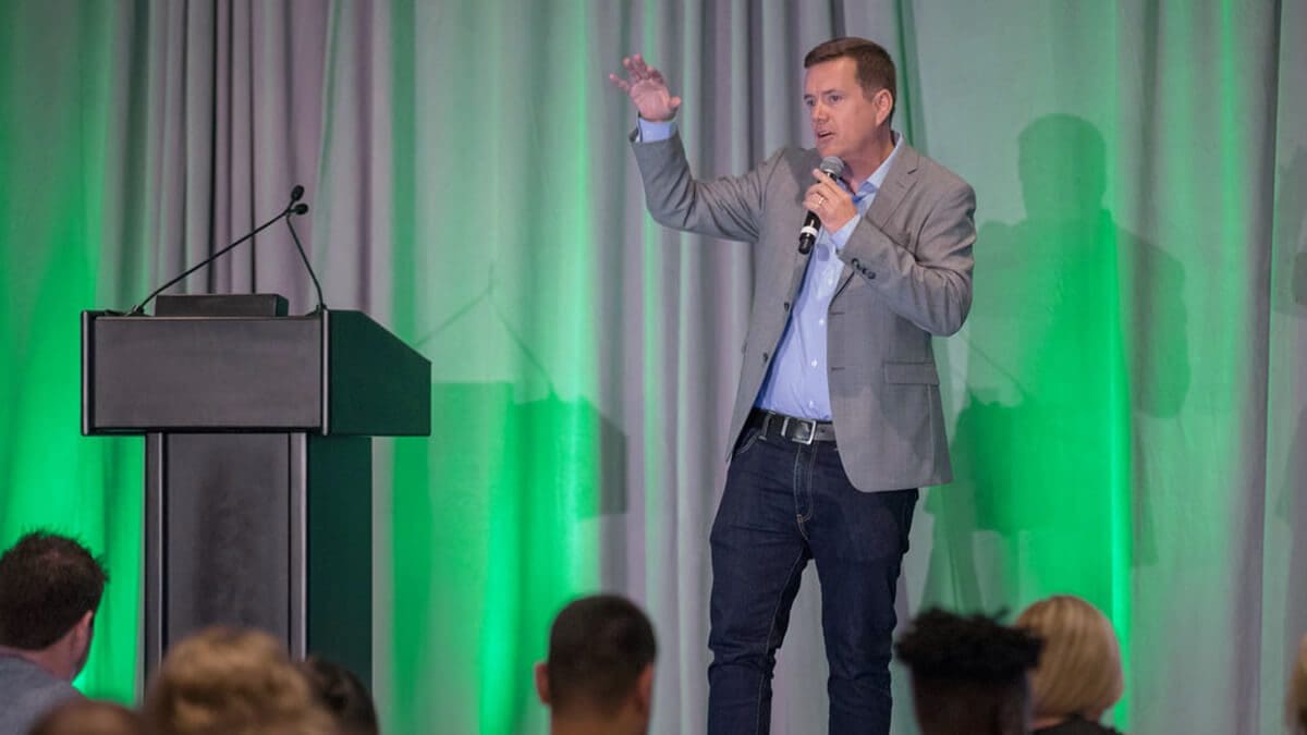 David Dulany Tenbound founder speaking at the conference