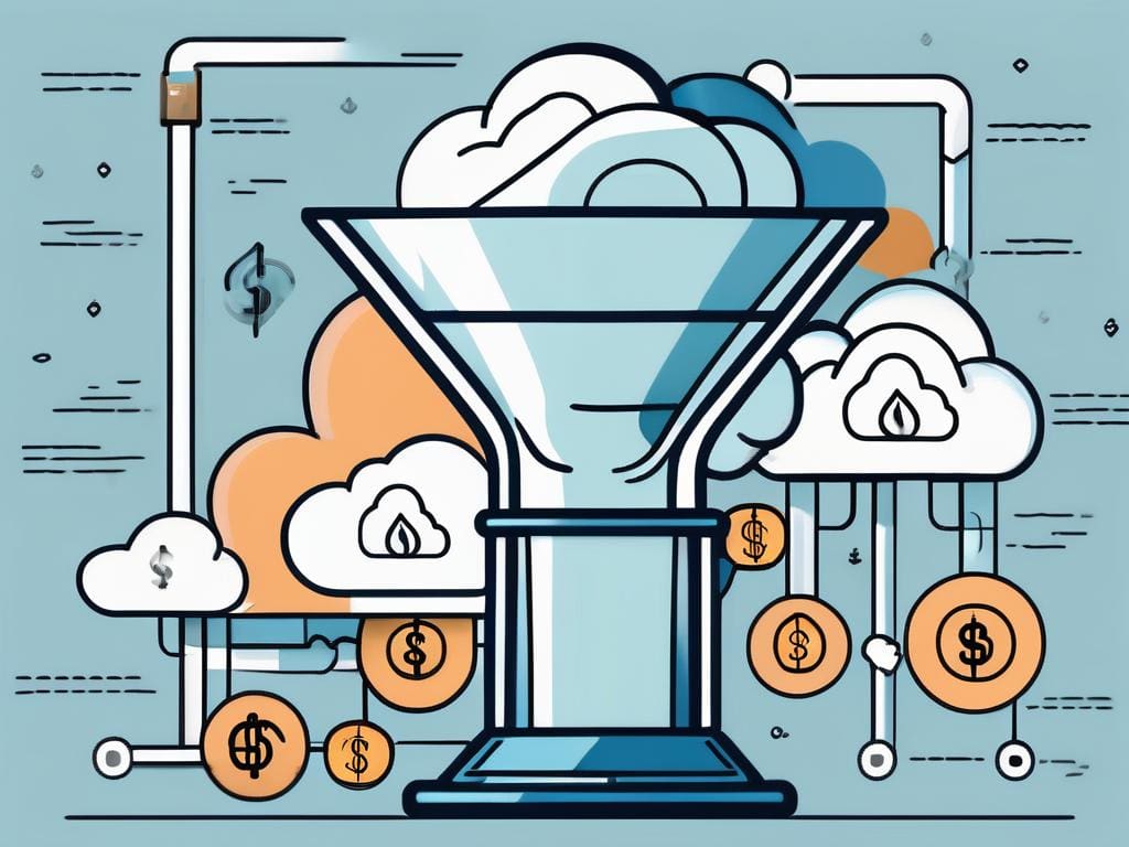A funnel representing the customer acquisition process