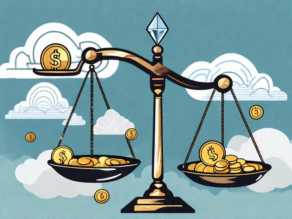 Customer Lifetime Value to Customer Lifetime Margin Ratio (CLTV:CLM Ratio): SaaS KPIs Explained Two balanced scales